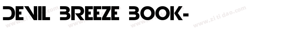 Devil Breeze Book字体转换